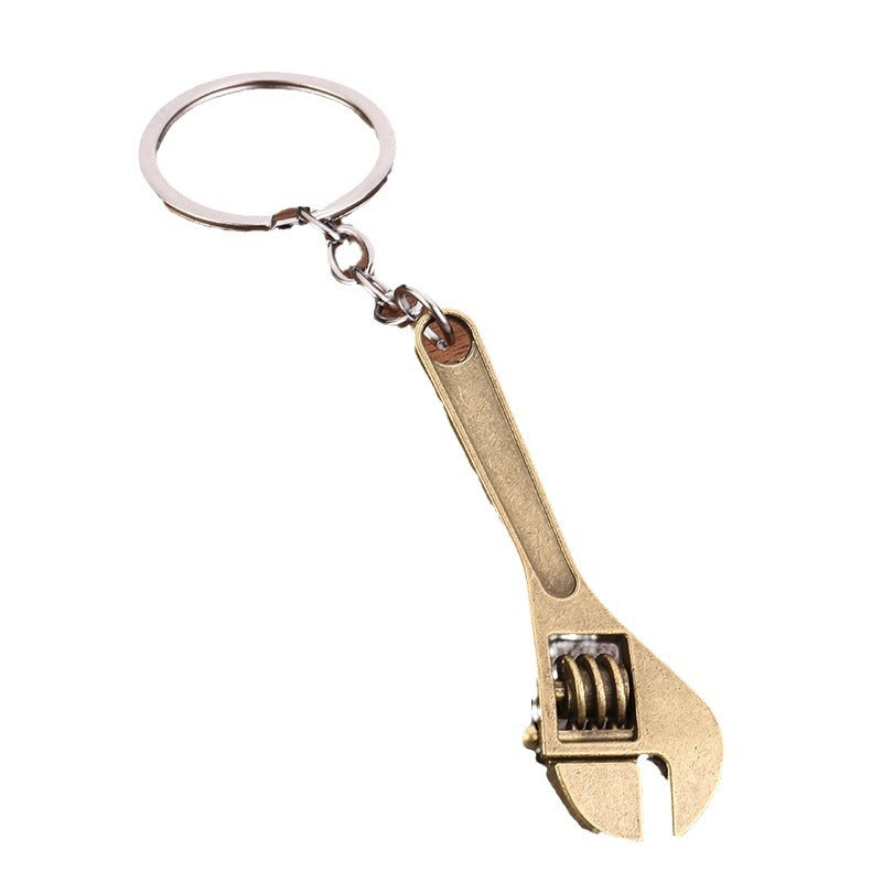 Mini Tool Keychain Zinc Alloy Wrench Screwdriver Hammer Key Ring