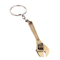 Adjustable Wrench Shaped Metal Keychain in Four Finishes view 5