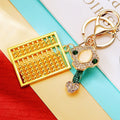 Gold Tone Abacus Keychains with Crystal Trim in Three Colors view 7