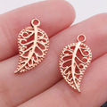 Gold-Tone Leaf Metal Charms with 7 Listed Options for DIY Jewelry Making view 11