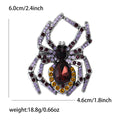 Large Crystal Spider Brooch in Six Colors for Jackets, Coats, and Scarves view 6