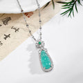 Gourd and Butterfly Pendant Necklaces Silver Tone 4 Styles view 6