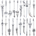 Gun Metallic Sword Metal Charms for Jewelry and Craft Projects view 1