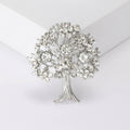 Colorful Crystal Tree of Life Brooch in Nine Colors view 4