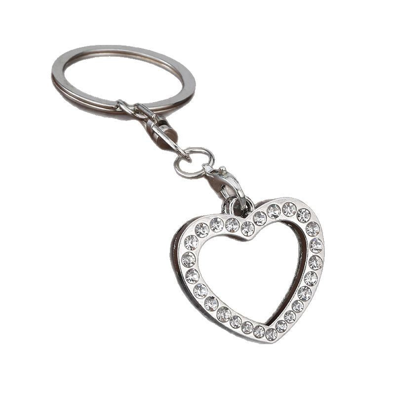 Minimalist Star Photo Insert Zinc Alloy Keychain Pendant