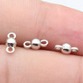 Double-Loop Ball Connector Charms in Six Metal Finishes view 7