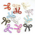 Enamel Bow Charms in Six Colors and Two Metal Tones view 3