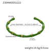 Z304 GoldGreen Bangle
