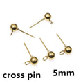 Stainless Steel Geometric Stud Earrings in Twenty Styles view 11
