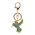 Rhinestone Hummingbird Keychain With Gold-Tone Split Ring And Clasp view 5