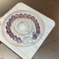 Thirteen Mixed Purple Bead Chip Clear Ring And Charm Bracelets view 6