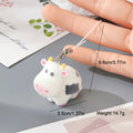 Flocked Pig Cow Phone Strap Charms Lobster Clasp 8 Styles view 4