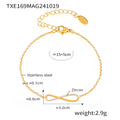 Infinity Zircon Pendant Necklace Bracelet Flower Charm Chain view 6