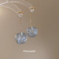 Red And Clear Resin Fruit Drop Stud Earrings With Polished Metal Details view 4
