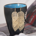 Forty-Two Gold Silver and Black Geometric Dangle Earrings view 9