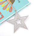 Silver Rhinestone Snowflake Star Flower Christmas Ornaments view 3