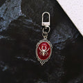 Gothic Oval Spider Cameo Keychain Necklace Earring 6 Styles view 2