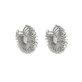 Chunky Multi Loop Coil Open Hoop Statement Earrings view 5
