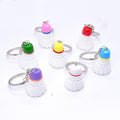 Resin Badminton Shuttlecock Keychain Seven Color Caps view 5