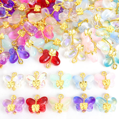 Front view of the butterfly beads color selection
