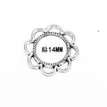 Flower Cabochon Setting Metal Component in 3 Finishes for Jewelry Making view 3