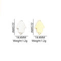 Rhinestone Hamsa Hand Two Loop Connector Charms in 12 Styles view 2
