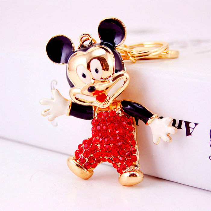 Cute Mouse Zodiac Keychain, Animal Bag Charm for Car Keys and Purses
