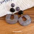Layered Geometric Statement Earrings in Seven Colorways view 4