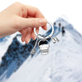 Silver Bucket Broom Gloves Housekeeping Charm Keychain view 3