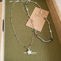 Colorful Bead Star and Pearl Pendant Necklaces Two Styles view 2