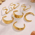 Sculpted Wide Open Cuff Bracelet Collection in Six Styles view 4