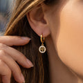 Crystal Tree of Life Drop Earrings in Four Gold Tone Designs view 3