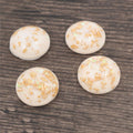 Gold Fleck Round Resin Cabochons in Eleven Color Options view 3