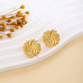Thirty Gold Tone Sculptural Leaf Heart Shell and Geometric Earrings view 3