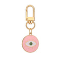 Twelve Piece Gold Tone Round Elephant and Evil Eye Clip Keychain Set view 4