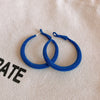 Blue Flocked Hoop