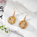 Wire Wrapped Mixed Shape Dried Flower Earrings 5 Styles view 7