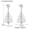 Steel Tree Earrings