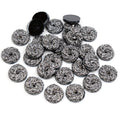 Round Embossed Rose Resin Cabochons in Eleven Colors and Mix view 6