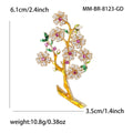 Pink Blossom Branch Brooch Decorative Lapel Pin For Jackets And Scarves view 5