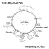 TXE346 SilverCharmBracelet