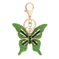 Rhinestone Butterfly Keychain Metal Crystal Wing Bag Charm view 5