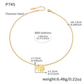Layered Fan Fringe Pendant Necklace in Polished Gold Tone view 6