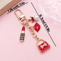 Fashion Accessory Charm Keychains Featuring White Lipstick Across 39 Pictured Variations view 7