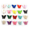 Colorful Upright Butterfly Charms with Glittered Wings view 5