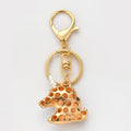 Enamel Unicorn Head Keychain Rainbow Mane Gold Clasp view 3