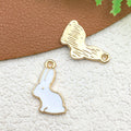 Gold Tone Enamel Zinc Alloy Cat Easter Rabbit Charm Pendant for DIY Bracelet Necklace
