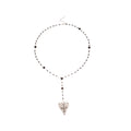 Black Beaded Pendant Necklaces with Heart and Star Charms view 5