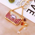 Jeweled Perfume Purse and Enamel Handbag Keychains in Eleven Colors view 10