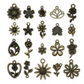 Gold-Tone Sunflower and Four-Leaf Clover Metal Charms with 6 Listed Options view 8